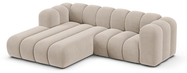 Bež kotna sedežna garnitura (levi kot) Lupine – Micadoni Home