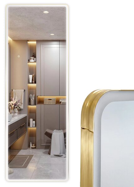 Ogledalo LED Classico 60x170cm Brush Gold