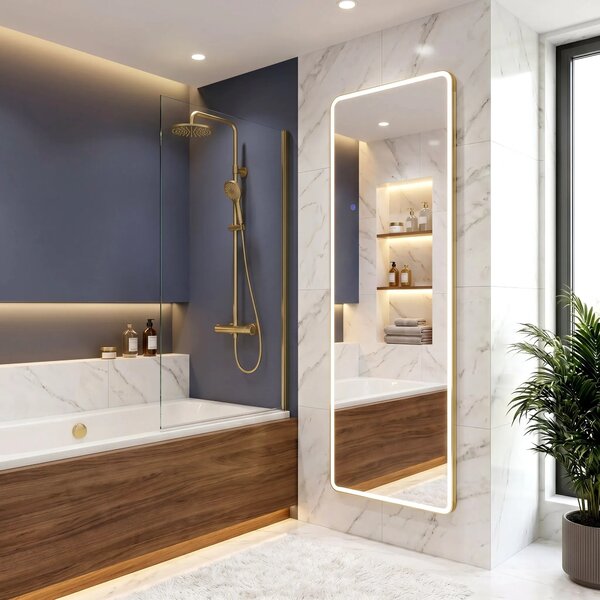 Ogledalo LED Classico 60x170cm Brush Gold