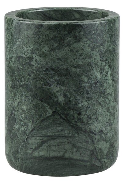 Temno zelen marmorni lonček za zobne ščetke Marble – Mette Ditmer Denmark
