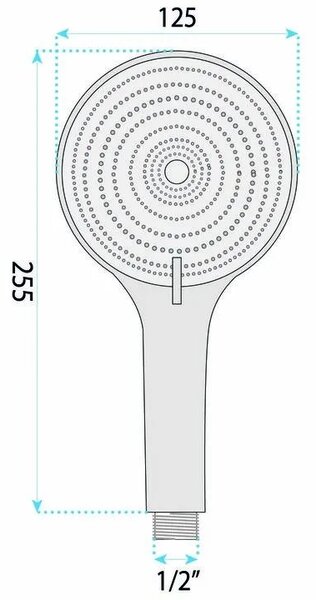 ROČICA ZA PRHANJE REA JS-020 BRUSH COPPER