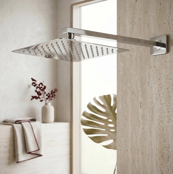 Kvadratna nadglavna prha REA JS-P015 25cm Chrome