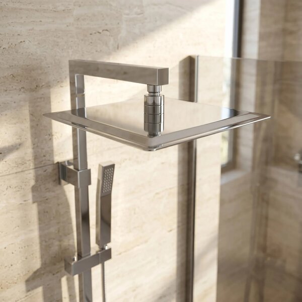 Kvadratna nadglavna prha REA JS-P015 25cm Chrome