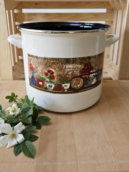 Lonec emajliran 10,5l brez pokrovke