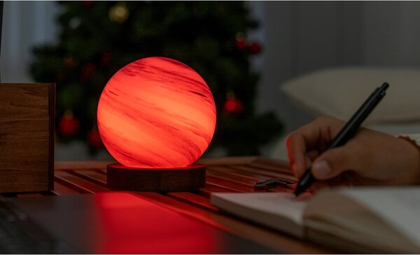 Rjava/v temni naravni barvi svetlobna dekoracija na USB ø 12 cm Polar Cloud – Gingko