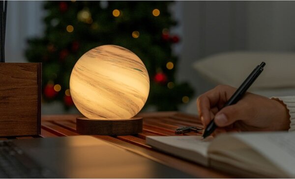 Rjava/v temni naravni barvi svetlobna dekoracija na USB ø 12 cm Polar Cloud – Gingko