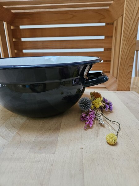 Emajlirana kmečka skleda premera 28 cm