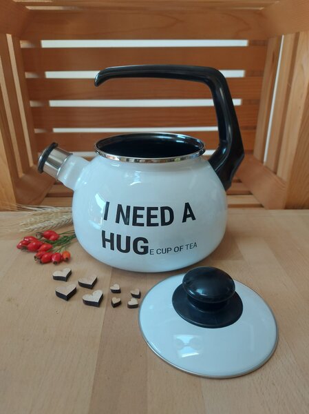 Čajnik emajliran 2,5 l I need a hug