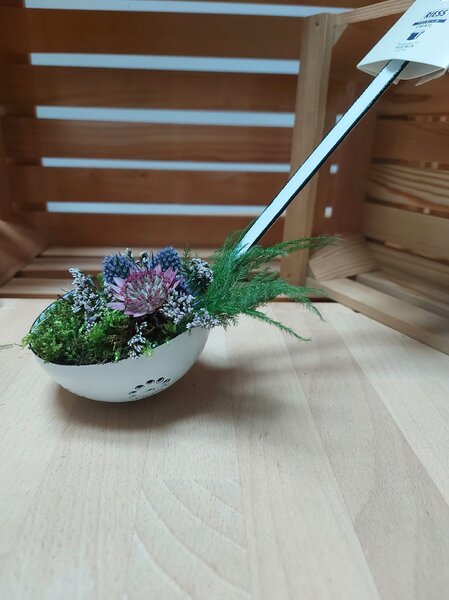 Zajemalka bela Riess 9 cm