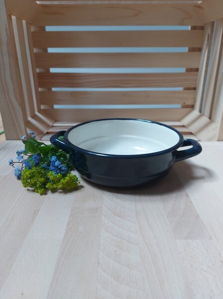 Emajlirana kmečka skleda premera 18cm