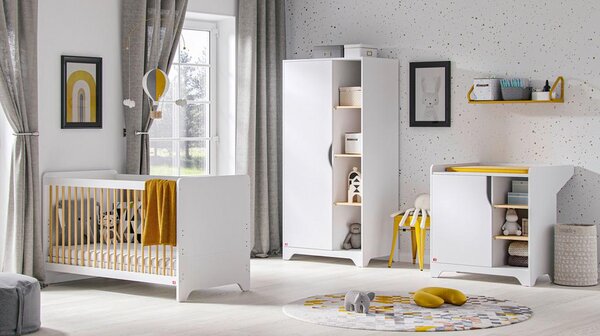 Modern Living Previjalna Komoda Leaf, Bela, Hrast