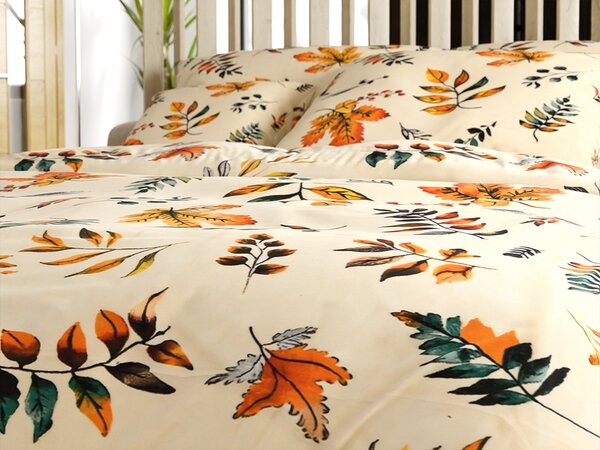 Posteljnina mikropliš AUTUMNA kremna Dimenzije posteljnine: 70 x 90 cm | 140 x 220 cm