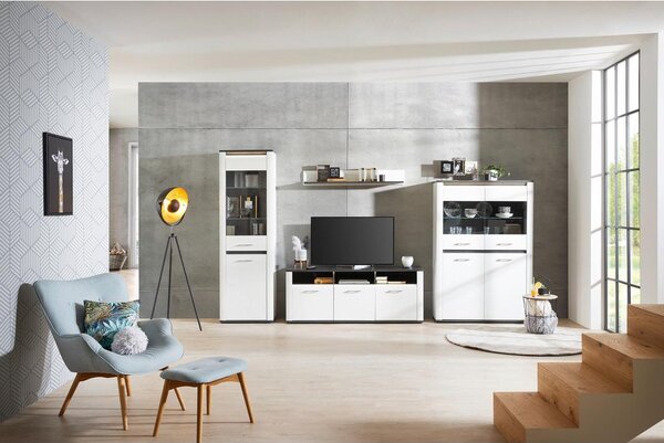 Premium Living Tv Omarica Alassio, Bela, Temno Siva