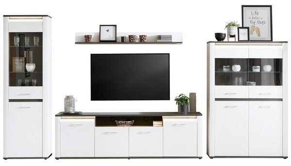 Premium Living Tv Omarica Alassio, Bela, Temno Siva