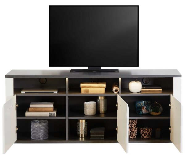Premium Living Tv Omarica Alassio, Bela, Temno Siva