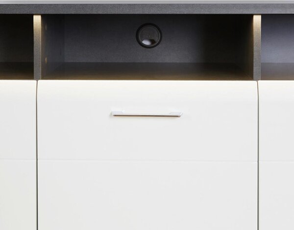 Premium Living Tv Omarica Alassio, Bela, Temno Siva