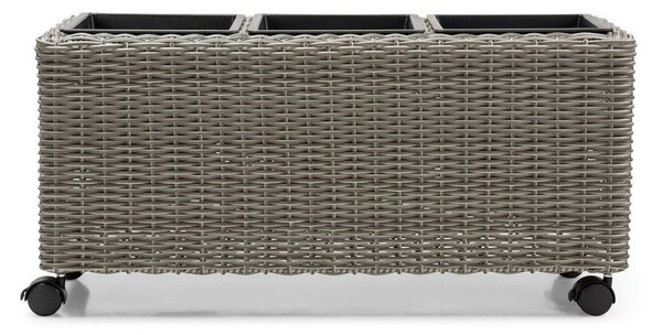 Siv vrtni cvetlični lonec Bonami Essentials Natural