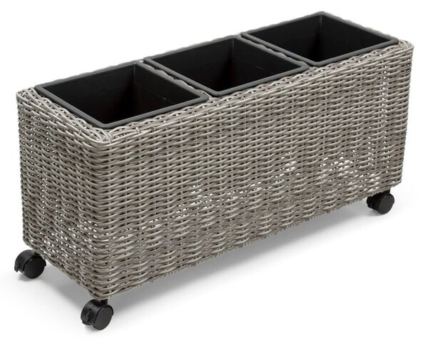 Siv vrtni cvetlični lonec Bonami Essentials Natural