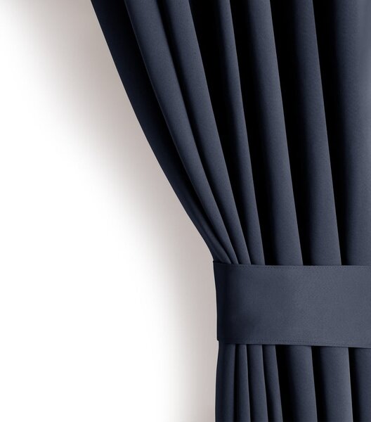 Temno modra zavesa za delno zatemnitev 140x270 cm Kierra – Restilo