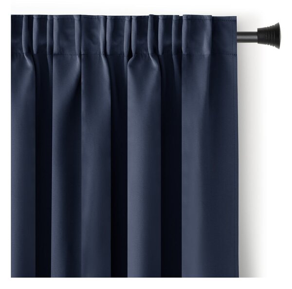 Temno modra zavesa za delno zatemnitev 140x270 cm Kierra – Restilo