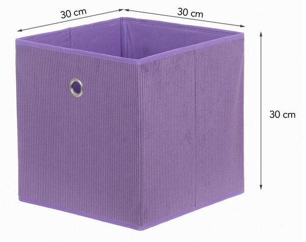 Mömax Zložljiva Škatla Cubi New, Lila
