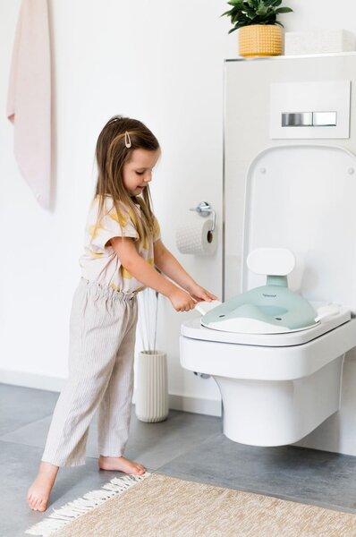 Zeleni otroški nastavek za WC školjko - Kindsgut
