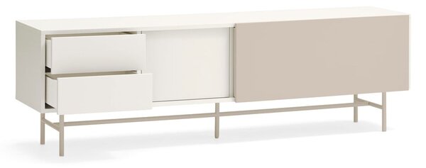 Bež/kremno bela TV omarica 180x56 cm Nube – Teulat