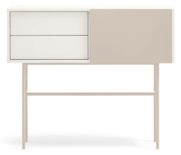 Bež-kremno bela stranska mizica 35x110 cm Nube – Teulat