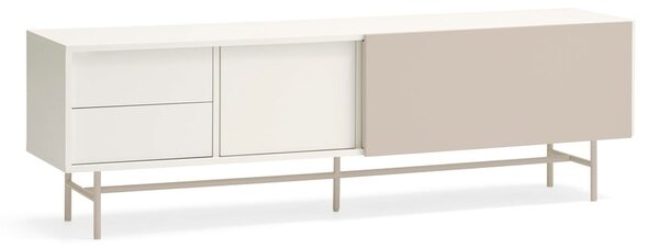 Bež/kremno bela TV omarica 180x56 cm Nube – Teulat