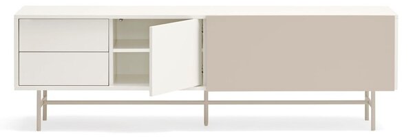 Bež/kremno bela TV omarica 180x56 cm Nube – Teulat