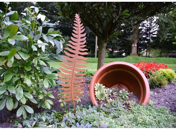 Kovinska dekoracija za v zemljo Leaf – Garden Pleasure