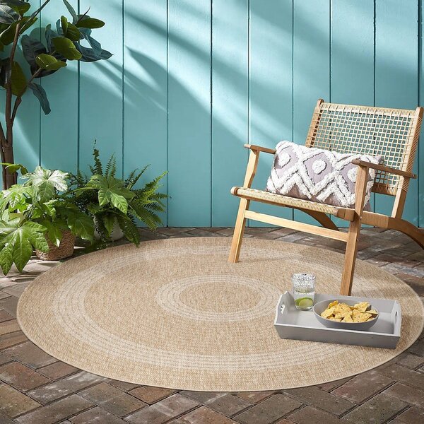 Bež okrogla zunanja preproga ø 80 cm Comilla – Ayyildiz Carpets