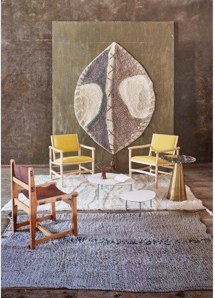 Bela pralna ročno tkana volnena preproga 170x240 cm Enkang Ivory – Lorena Canals