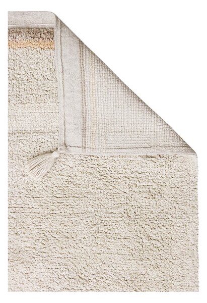 Kremno bela pralna ročno tkana bombažna preproga 140x200 cm Bloom Natural – Lorena Canals