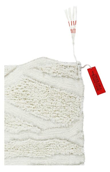 Bela pralna ročno tkana volnena preproga 170x240 cm Enkang Ivory – Lorena Canals
