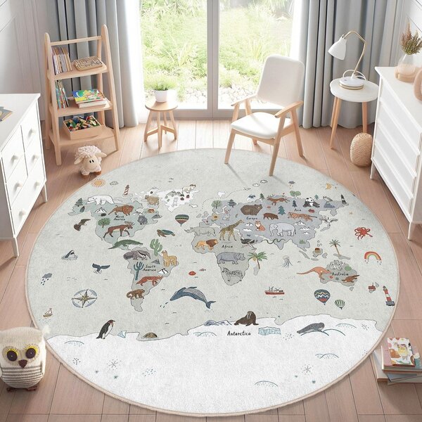 Pralna otroška igralna preproga ø120 cm Big World – Mila Home