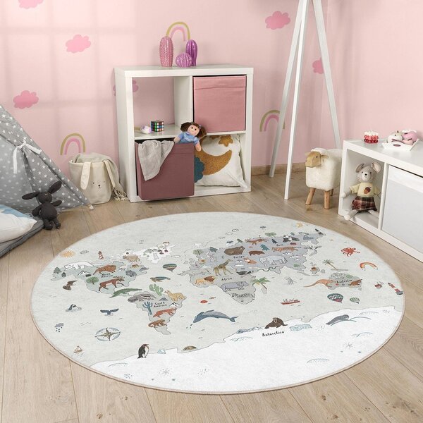 Pralna otroška igralna preproga ø120 cm Big World – Mila Home
