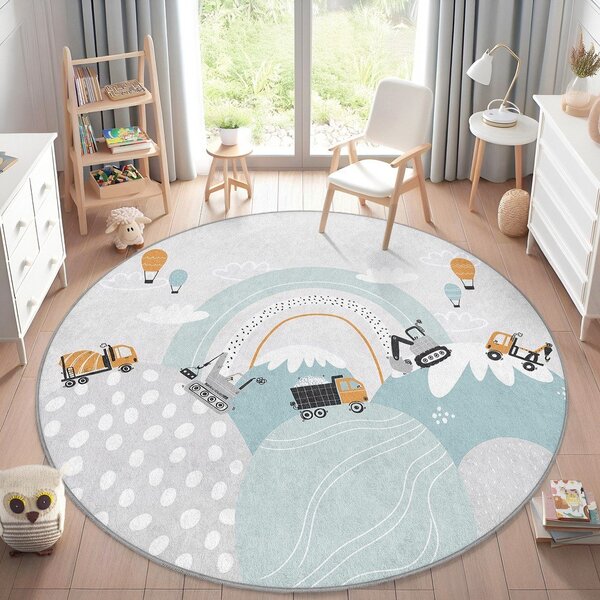 Pralna otroška preproga ø150 cm Snowy Hills – Mila Home