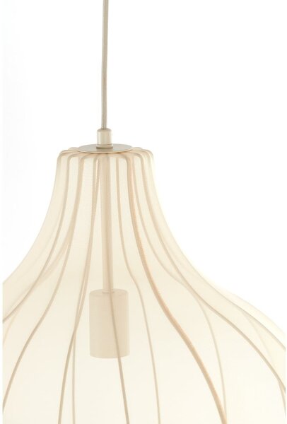 Bež viseča svetilka s tekstilnim senčilom ø 50 cm Elati – Light & Living