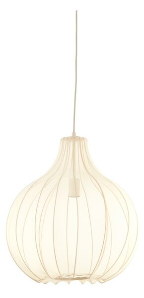 Bež viseča svetilka s tekstilnim senčilom ø 50 cm Elati – Light & Living