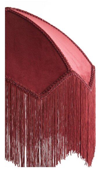Bordo rdeča viseča svetilka s tekstilnim senčilom ø 40 cm Malacia – Light & Living