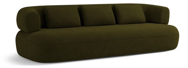 Zelena sedežna garnitura iz tkanine bouclé 226 cm Jenny – Micadoni Home