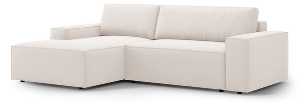 Bež raztegljiva kotna sedežna garnitura (levi kot) Jodie – Micadoni Home