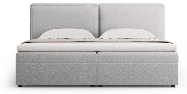 Svetlo siva boxspring postelja s prostorom za shranjevanje 180x200 cm Arendal – Cosmopolitan Design