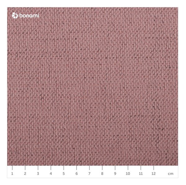 Rožnata oblazinjena zakonska postelja s prostorom za shranjevanje z letvenim dnom 200x200 cm Lupine – Micadoni