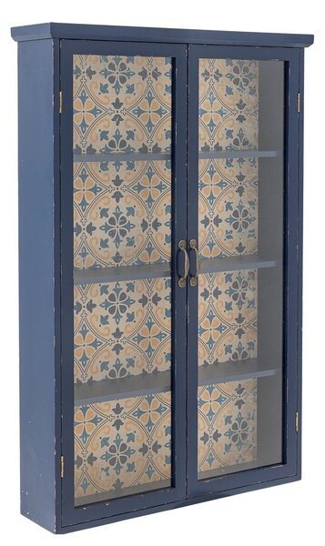 Modra vitrina iz masivne jelke 81x122x22 cm Hazem – Bloomingville