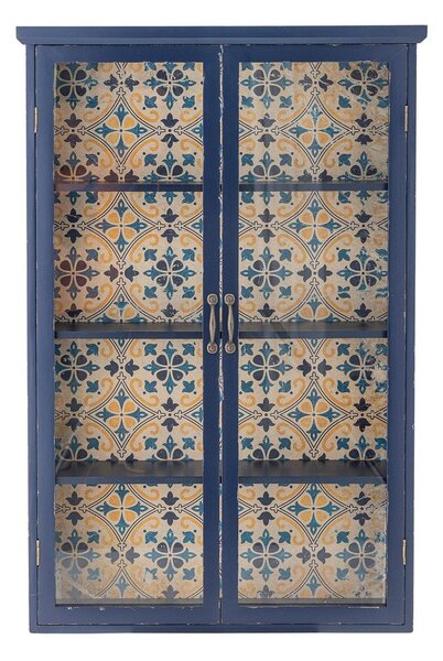 Modra vitrina iz masivne jelke 81x122x22 cm Hazem – Bloomingville