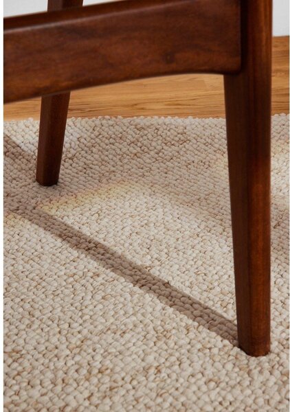 Kremno bela pralna preproga 80x150 cm Rocco Cream – Elle Decoration