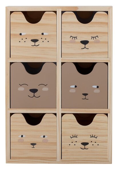 Lesen otroški organizator za igrače v naravni barvi 27x8x18 cm Calle – Bloomingville Mini