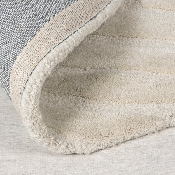 Kremno bela ročno tkana volnena okrogla preproga ø 160 cm Mesmerise Natural – Flair Rugs
